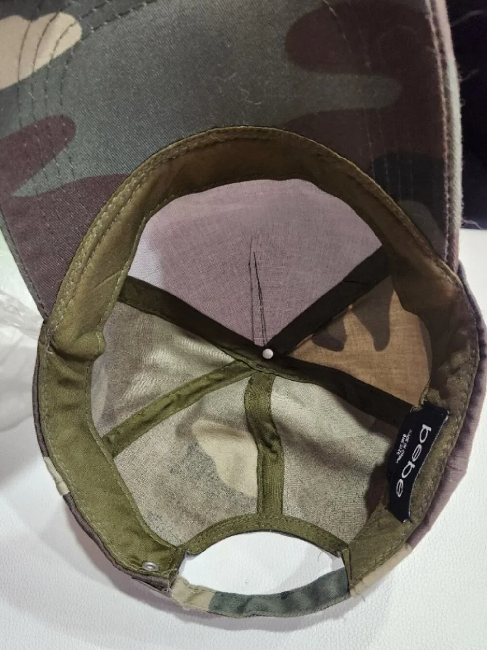 💥HOT ITEM💥Y2K Bebe Camo Logo Hat Embellished With Swarovski Crystals